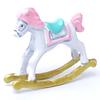 Dollhouse Miniature Colored Rocking Horse Chair Nursery Room Furniture 1:12 Doll House Accessories High Quality Toys for Children