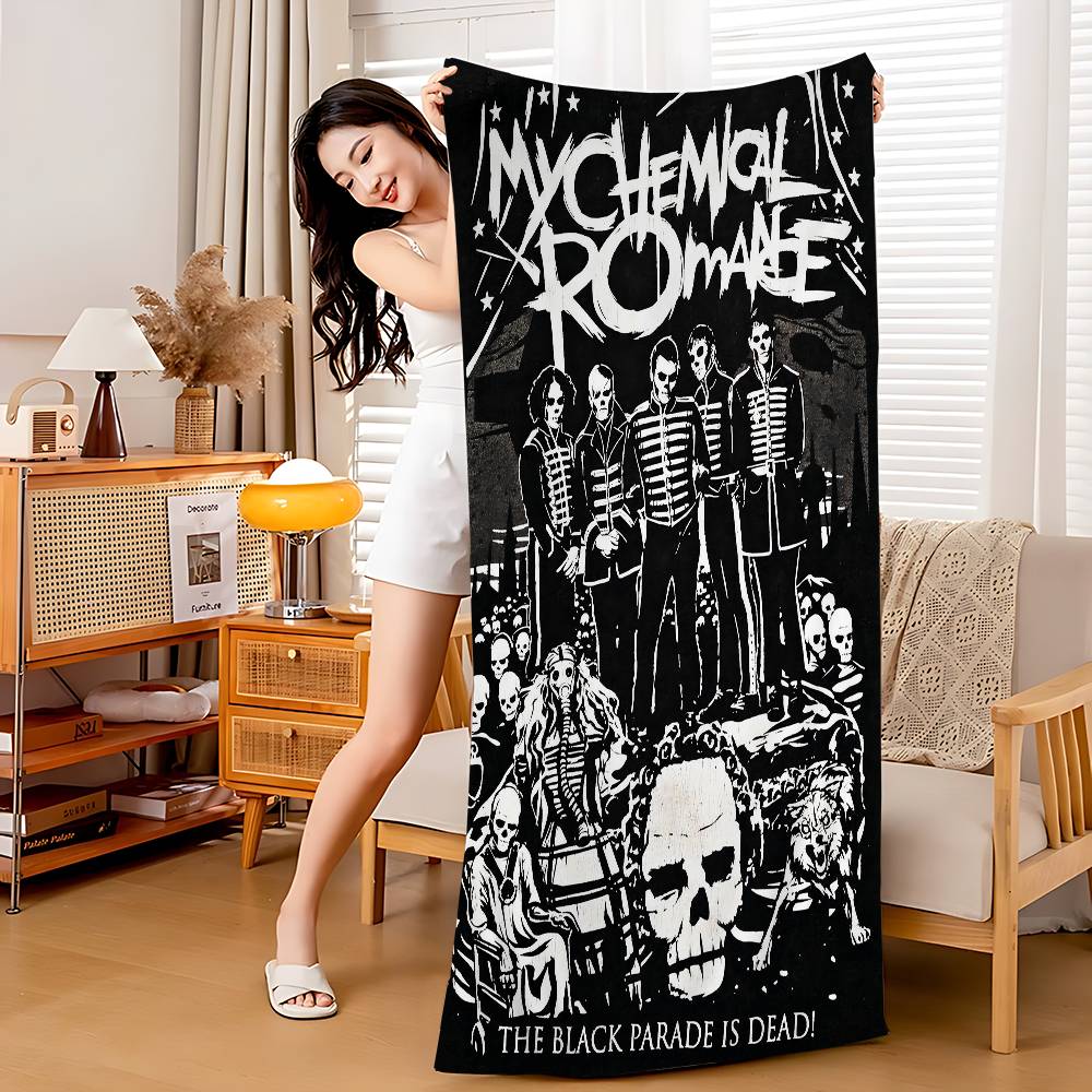 

My Chemical Romance Cartoon Beach Towel Cute Kawaii Room Decor Bath Girls Children Hand Towels For Bathroom Shower W30*H60(CM)