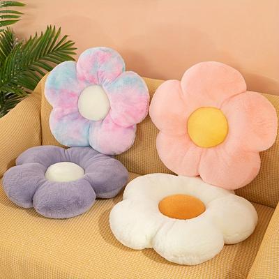 Flower Shaped Plush Pillow Soft and Comfy Pillow for Sofa, Bed and Car