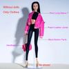 30cm European Fashion Supermodel Doll Clothes 1/6 Luxury Pink Temperament Leather Jacket+pant Sweet Dress Daily Dress Up Clothes