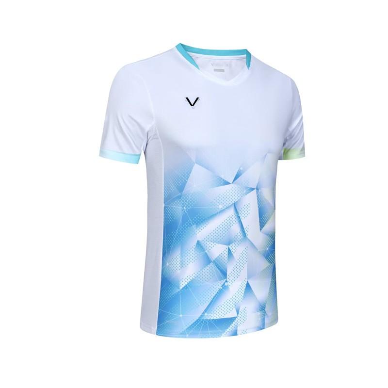 Unisex Badminton T-Shirt Kurzarm Sport T-Shirt Herren Damen Kinder Atmungsaktiv Training Wettkampfbekleidung