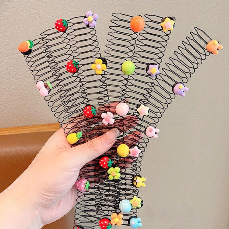 New Fashion Crystal Star Hair Clips Vintage Fixed Inxisible Hair Combs Hairbands For Women Girls Hair Accessories Children Gifts