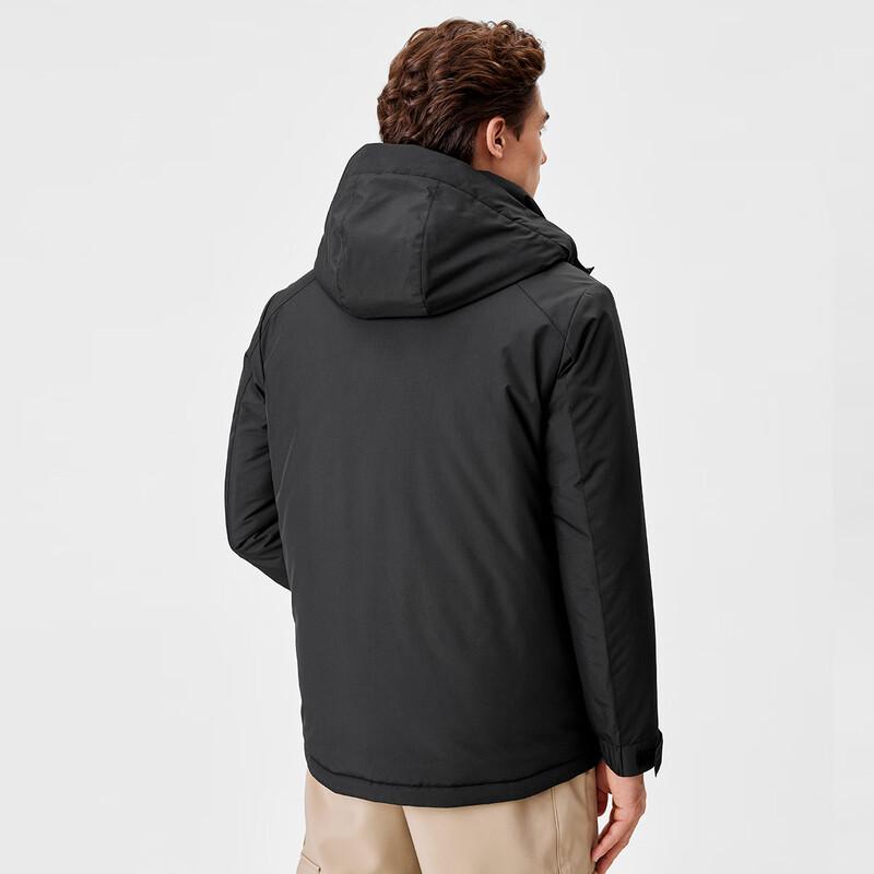 Shanshan Men's Padded Hooded Windproof Jacket