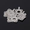 T-Shape Nickel Plated Steel Battery Connection Lead-Out Sheets for 18650 Power Lithium Batteries - 10 Pieces