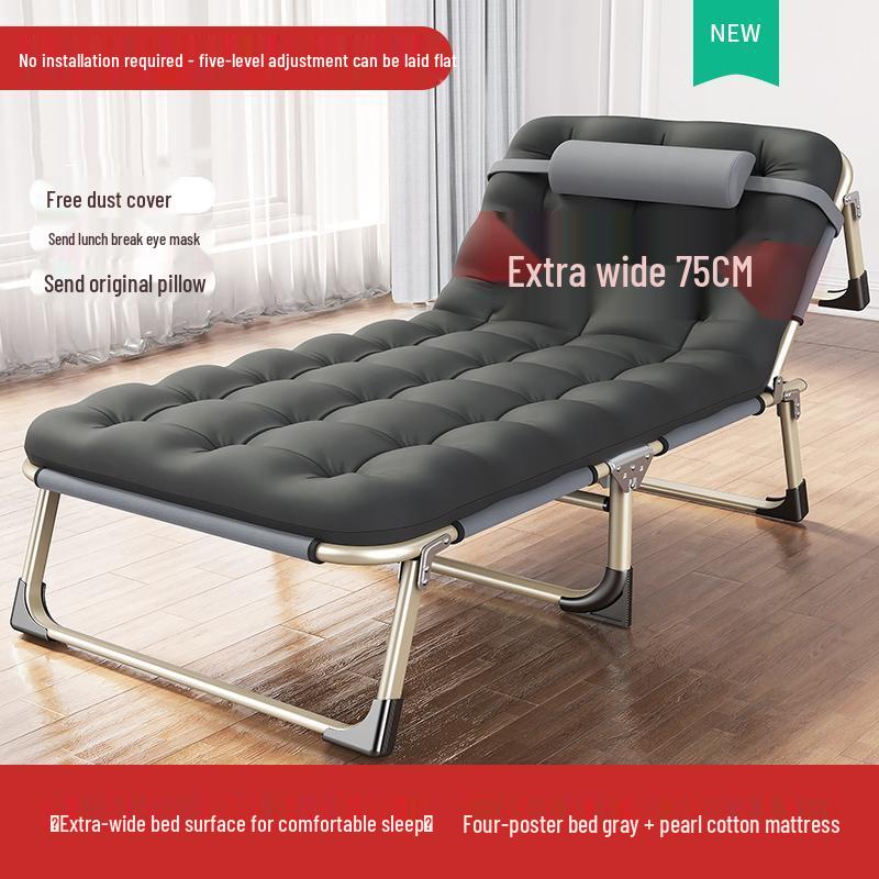 Reinforced Multifunctional Folding Recliner Bed for Home and Office