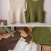 Square Collar Sweater Vest Ladies French Vintage Twisted Knitted Vests Women Autumn Winter Casual Slim Pullovers Vests