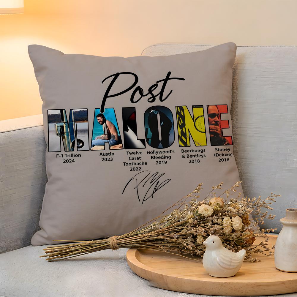 

Cushion Cover Linen SkinFriendly Soft Decorative Case For Sofa Home Decor Singer Hot Post MMalone Pillow cover 30x30cm