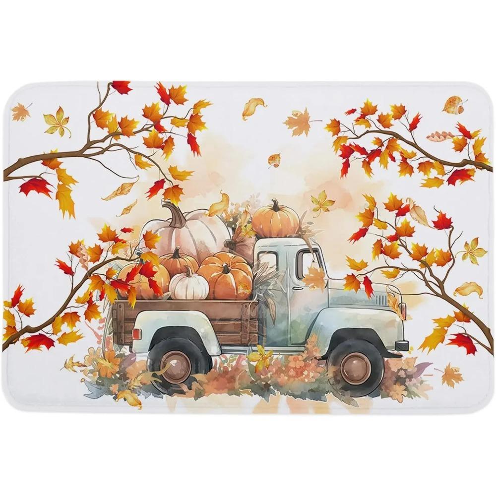 

Maple Leaf Doormat Fall Botanical Maple Leaves Carpet Non Slip Autumn Leaves Print Bath Rug Entry Rugs for Bedroom Kitchen Decor 40x60cm 16x24 inch