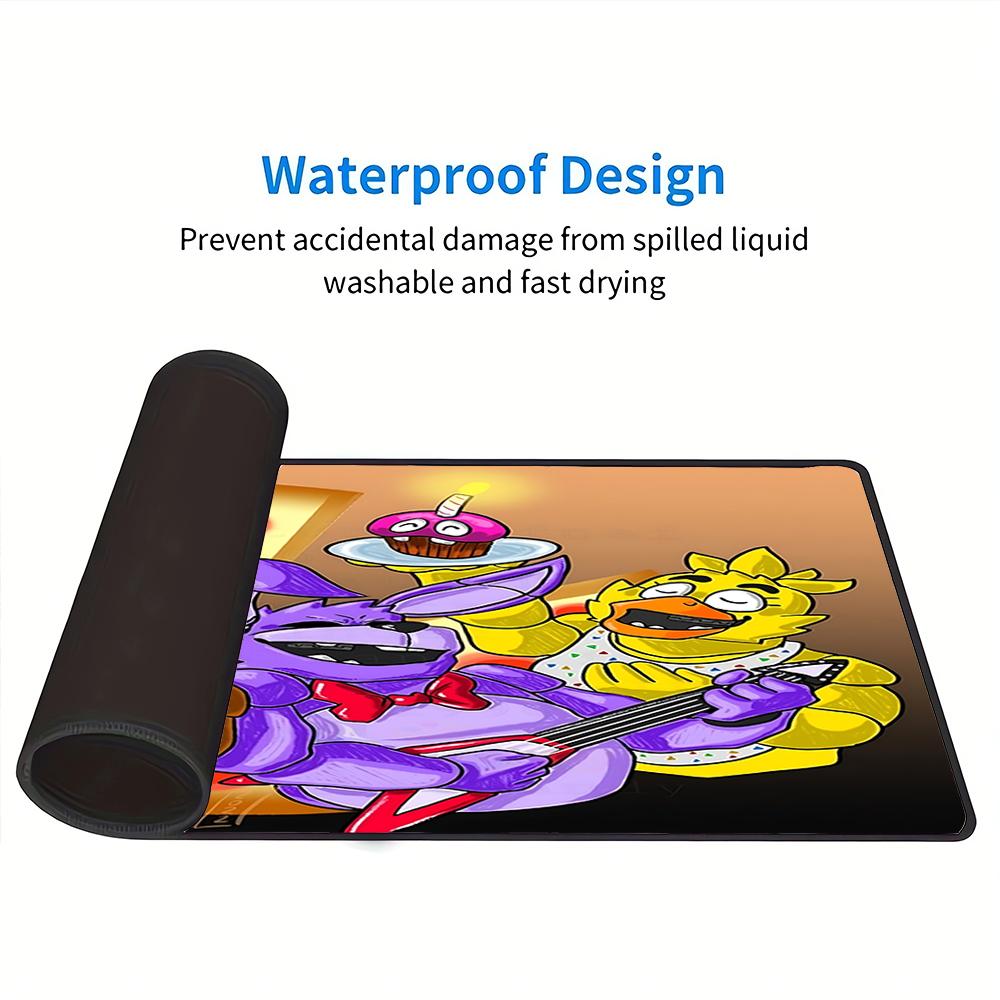 Five Nights Freddy'S Party Large Gaming Mouse Pad Nonslip Rubber Base Waterproof Desk Mat For Office Pc Laptop