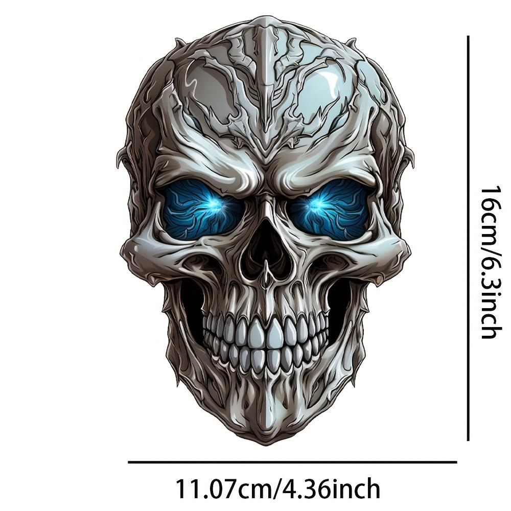 Horror Skull Head Car Stickers Motorcycle Decals Auto Window Bumper DIY Body Styling Motorbike Windshield Tank Decoration 1pc