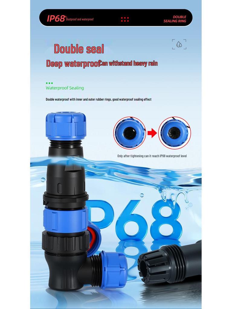 Right-Angle Waterproof Aviation Plug & Socket Connector (SD28, Male & Female, Butt Welding, Nut Type)