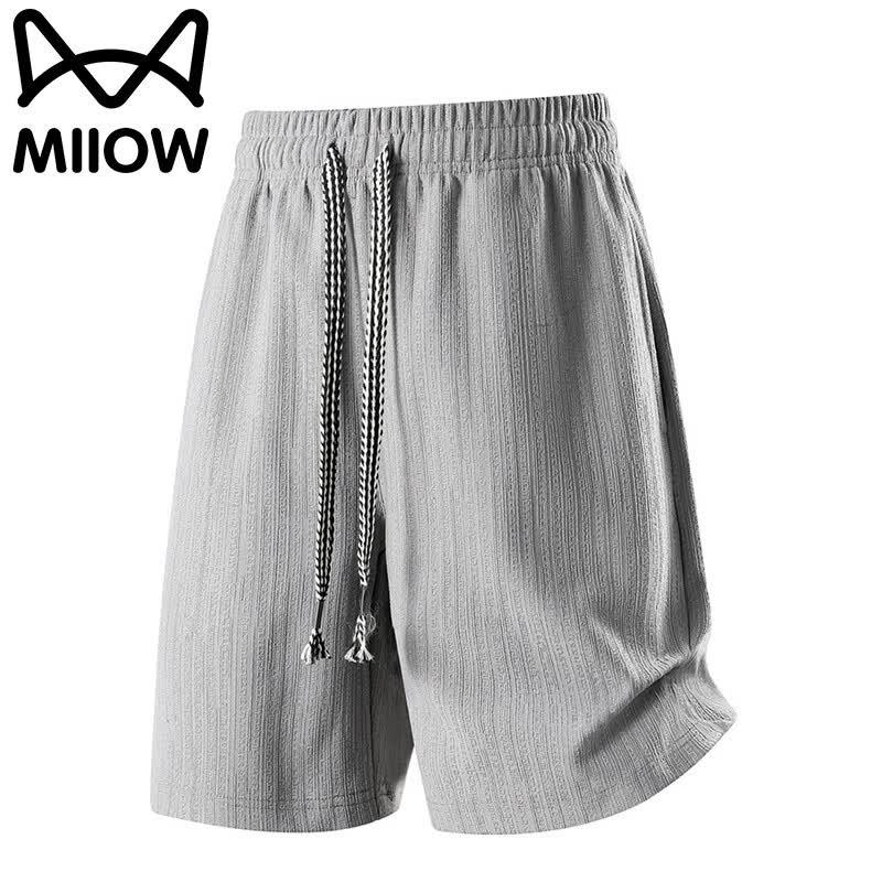 MiiOW Men s Summer Loose Casual Breathable Straight-Leg Shorts 3XL
