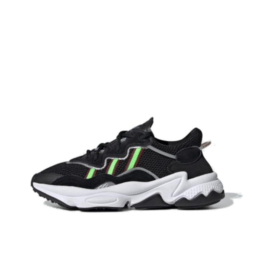 

детские кроссовки Adidas Originals Ozweego J Black Solar Green Kids EE7772