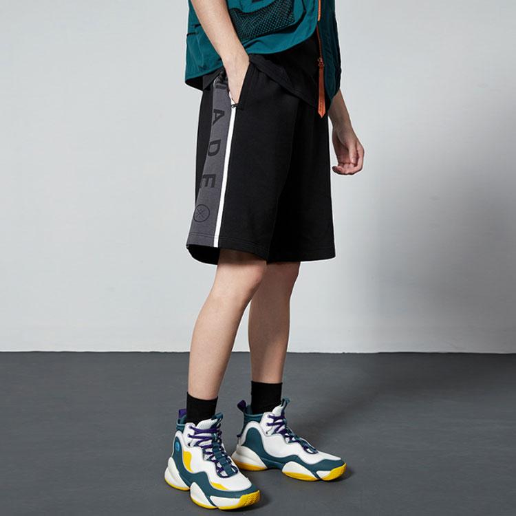 Li Ning Wade Series Loose Knit Sports Shorts Men Shorts Standard-Black AKSQ049-1