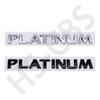 PLATINUM Letter Emblem Logo ABS Car Sticker Rear Trunk Badge Auto Rear Trunk Emblem Decal Talgate Decal Auto Accessories Decor