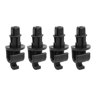 4Pcs Black Sun Shade Hook Clip Kit Fit For Honda Odyssey 2005-2010 Sliding Door