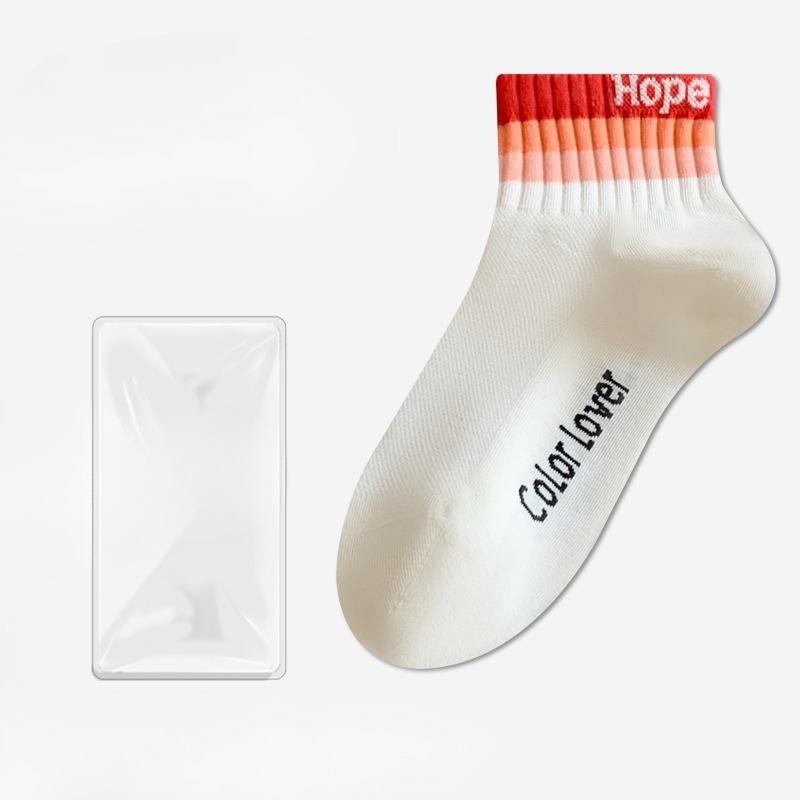 Female Autumn and Winter New Cotton Mesh Breathable Deodorant Perspirant Not To Drop Heel Socks