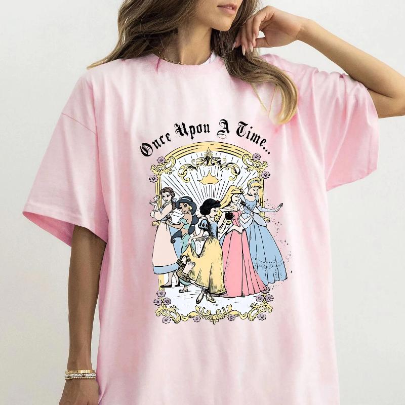 New Vintage Princess Squad TShirt Vintage Princess Tour Print Womens New Loose Comfort TShirt Family Tour Top S