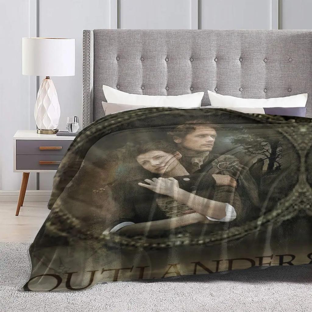 Outlander Blankets Romantic Television Camping Flannel Throw Blanket Warm Soft Living Room Bedspread Gift Idea
