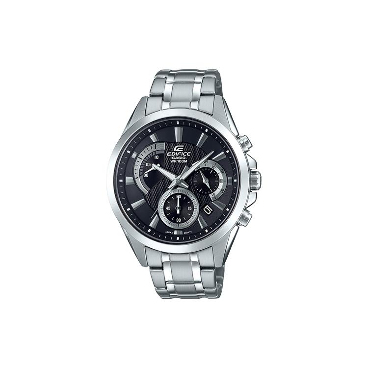 

CASIO Men EDIFICE Black Watch EFV-580D-1A EFV-580D-1A Silver Black Watch Dial
