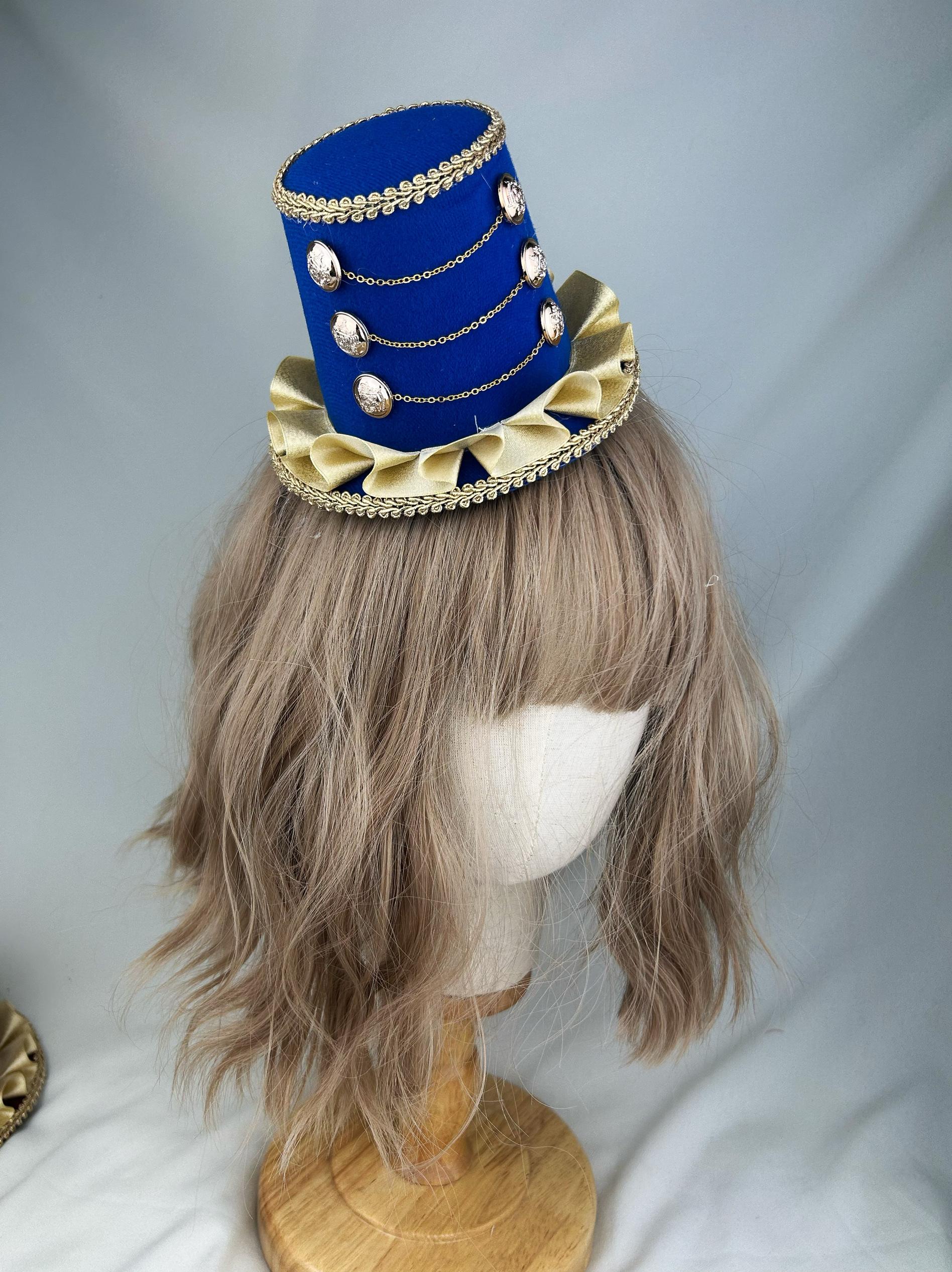 

Top Hat Hair Accessories Headgear Gay Little Prince Lolita Top Hat Original Retro Knight Style Equestrian Clothing Accessories width 13cm