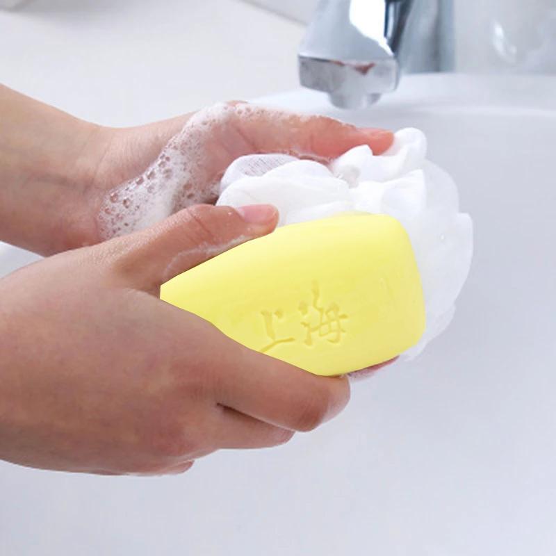 Savon au soufre nettoyant pour le visage Savon au soufre de Shanghai Contrôle du sébum Adoucissant à la kératine Barre de savon obstruant les pores Sûr Hypoallergénique Pour les peaux grasses