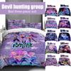 Christmas Decoration Printed Duvet Cover, Ultra Soft Brushed Microfiber Bed Comfort Set