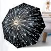 1pc Fireworks Pattern Automatic Folding Umbrella - Portable Collapsible Design, 8-Rib Iron Frame, Durable Fabric Yy251125159