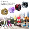 Roller Skate Wheels with Wrench, Quads Roller Skate Wheels Double Row Skating Skateboard Quads Skate Replacement Wheels