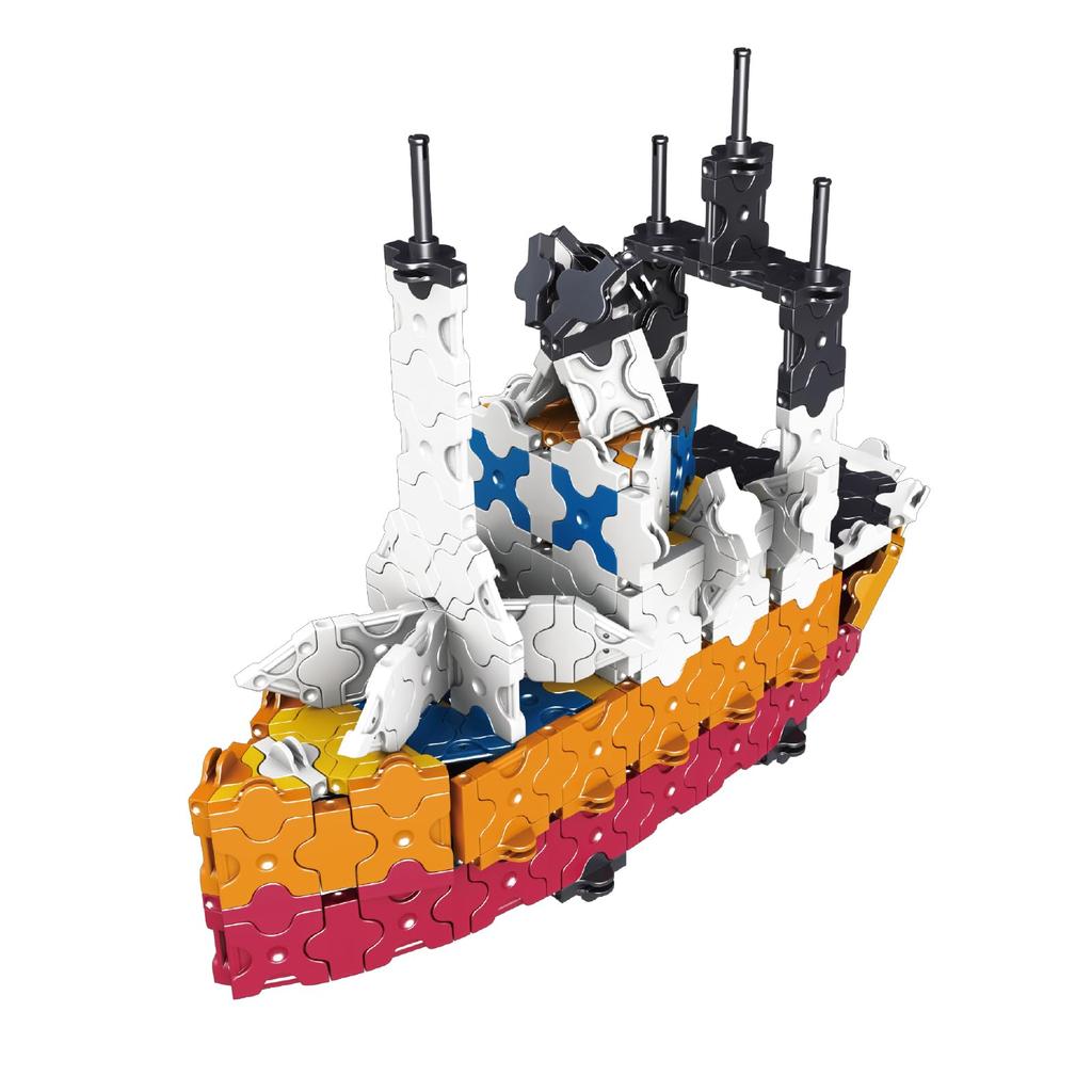 Yoshiritsu LaQ Hamacron Constructor Ships (420 Pieces + SP12 Pieces) L009050
