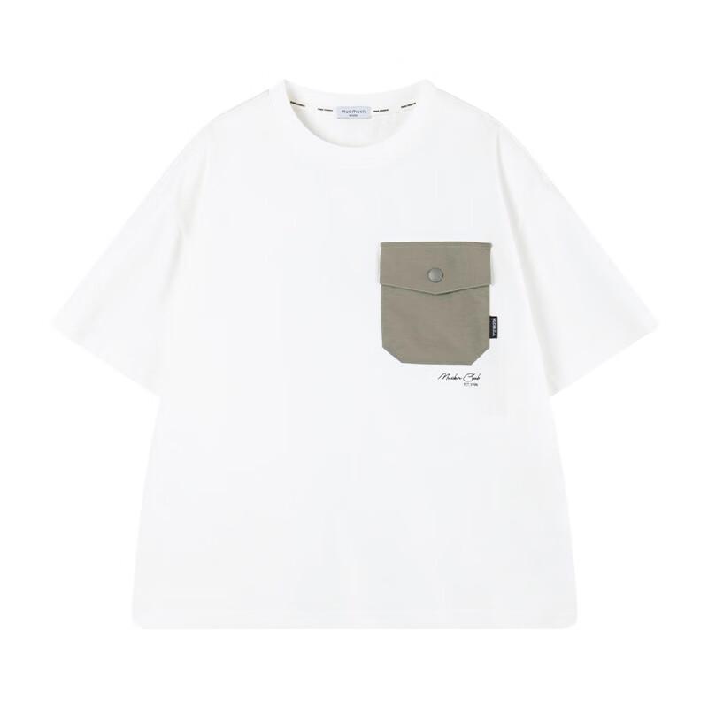 Mucmukn COOLMAX Cool & Quick-Dry Spliced Pocket T-Shirt for Boys