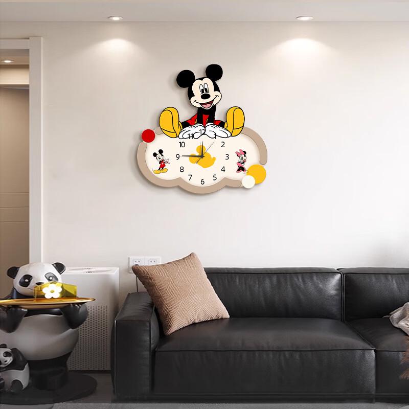 Mickey Mouse Hide and Seek Wooden Silent Wall Clock