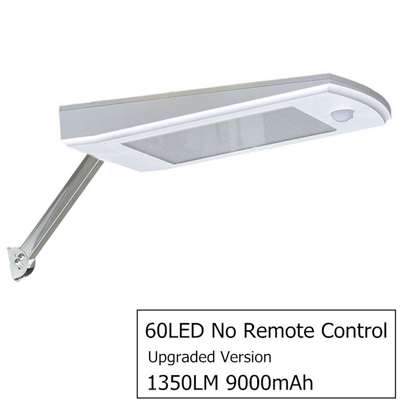 Iluminare cu panou solar îmbunătățit, în aer liber, impermeabil, iluminat stradal stâlp rotativ, iluminat solar de perete cu 4 moduri pentru calea de grădină.