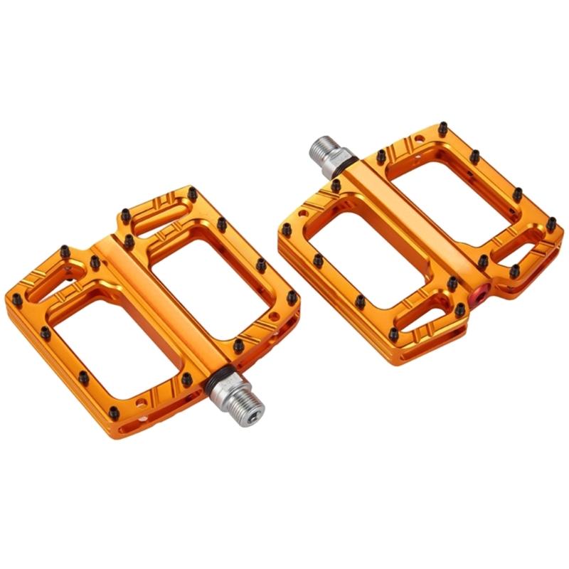 Bicicletas de aleación de aluminio Pedales Planos Antideslizantes Pedales Planos Anchos 3 Rodamientos Pedales de Plataforma de Ciclismo para Bicicleta de Carretera