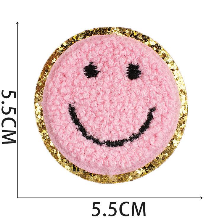 New Embroidery Cloth Sticker Rainbow Patch Sticker Love Smiley Face Computer Embroidery Chapter Boy Bag Decoration Towel Embroidery Shell