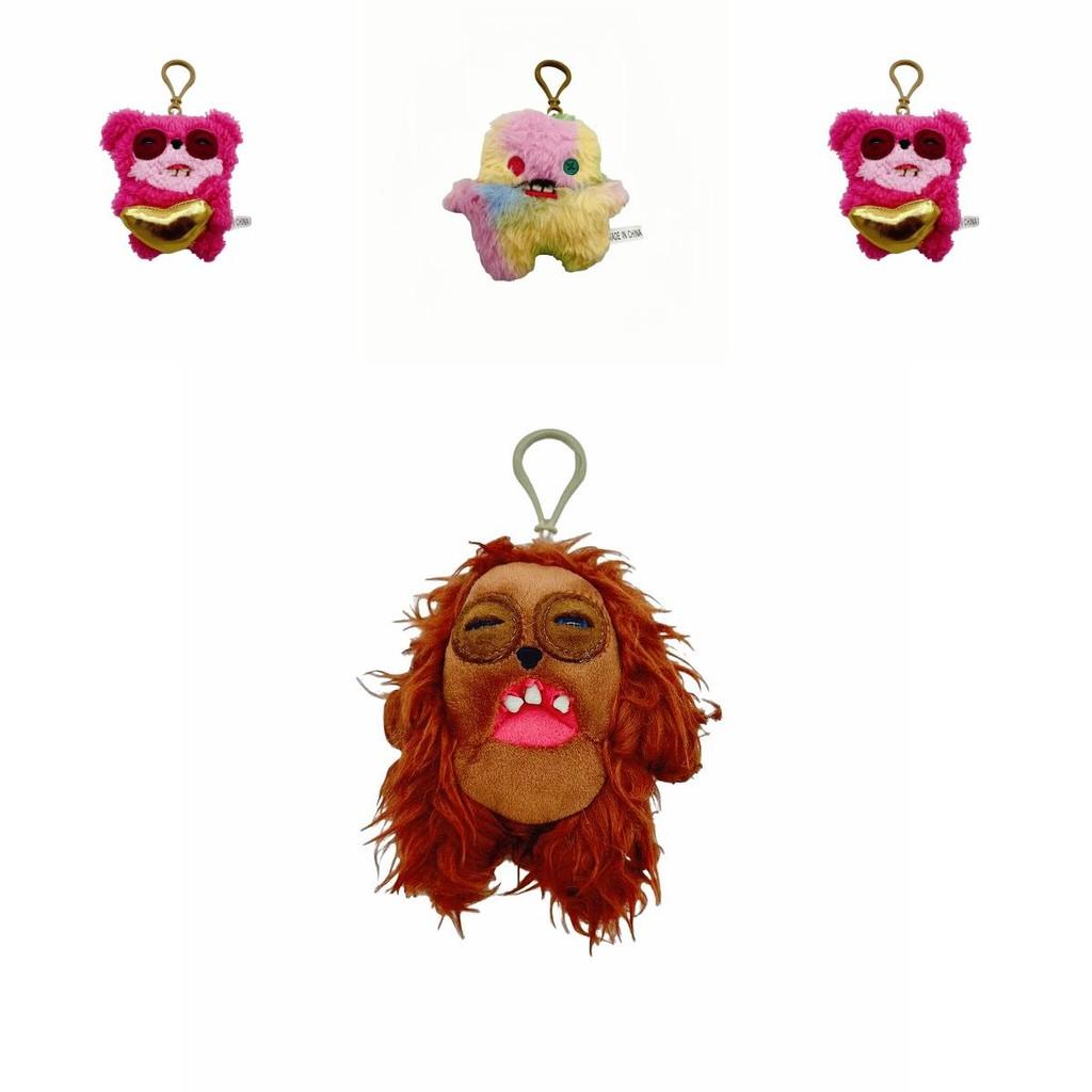 Fuggler Monster Plüsch Schlüsselanhänger mit Zeichentrickfigur für Kinder und Dekoration