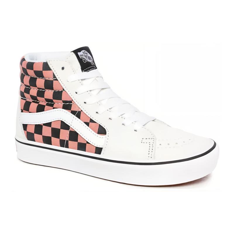 Vans Mixed Media Comfycush SK8 HI Mixed Media White/Pink Sneakers VN0A3WMB1PC