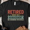 Retired Shirt, Funny Grandpa Shirt, Grandpa Birthday Tee, Christmas Gift for #26 Unisex T-Shirt