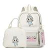 3Pcs/sst Cute Printed Backpackstudent Teenage Children Girl Boy Schoolbag Bookbag Men Women Large Capacity Waterproof Laptop Bag Mochila