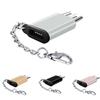 Universal OTG Adapter Type-c To Micro Adapter V8 Aluminum Alloy for Android with Keychain