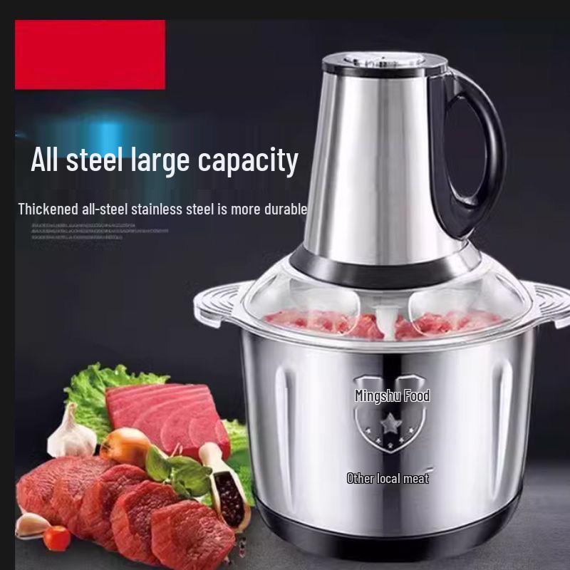 Multi-Functional Blender & Meat Grinder with 3 Blade Sets, Large Capacity Kitchen Appliance