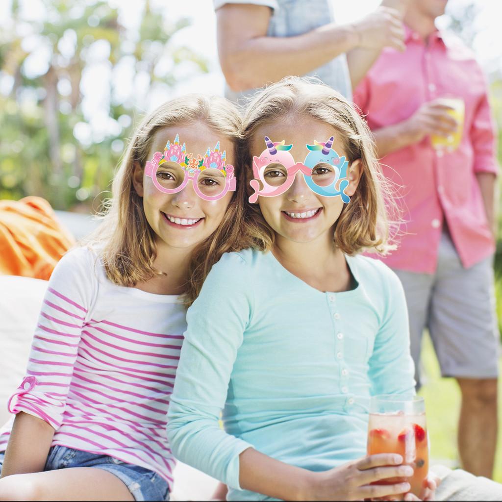 Theme 3d Mermaid Paper Glasses For Children Party Photo Booth Decoration