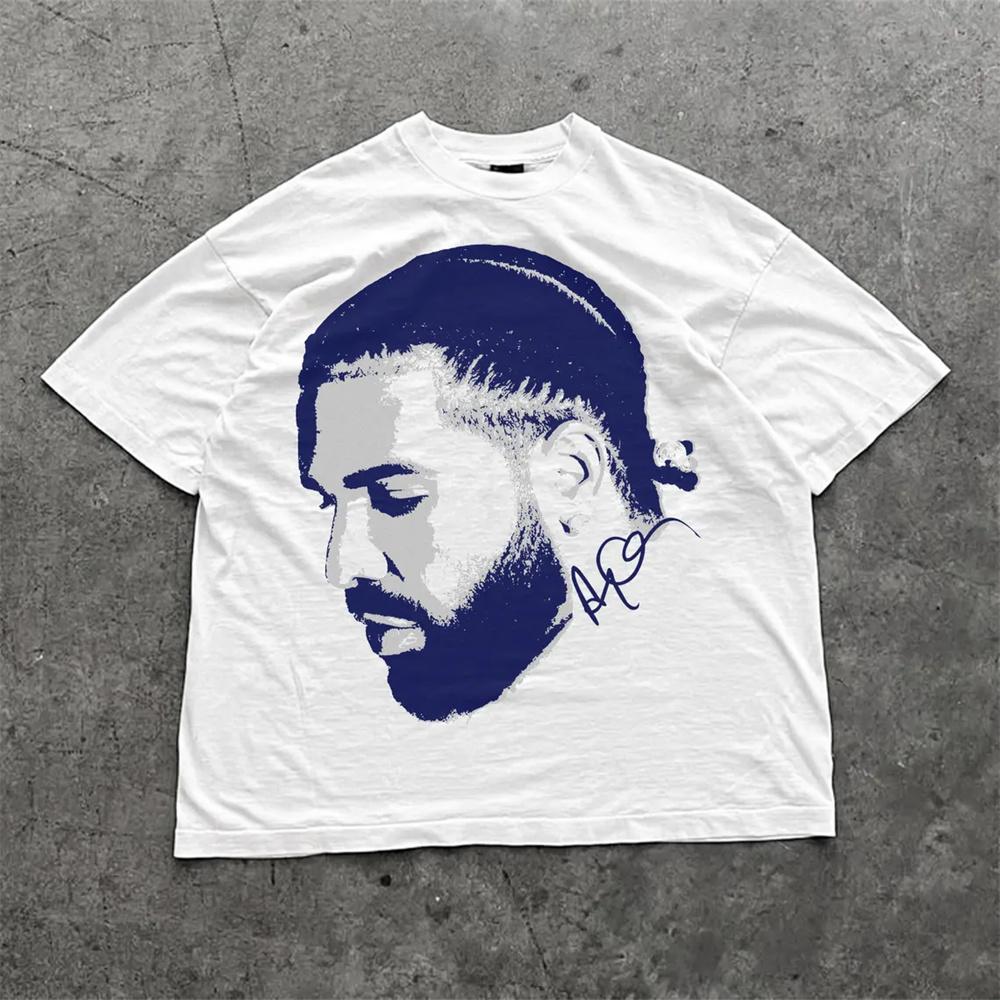 Drake Tour mit Partynextdoor Baumwolle 2025 T-Shirt Vintage O-Ausschnitt Kurzarm T-Shirts