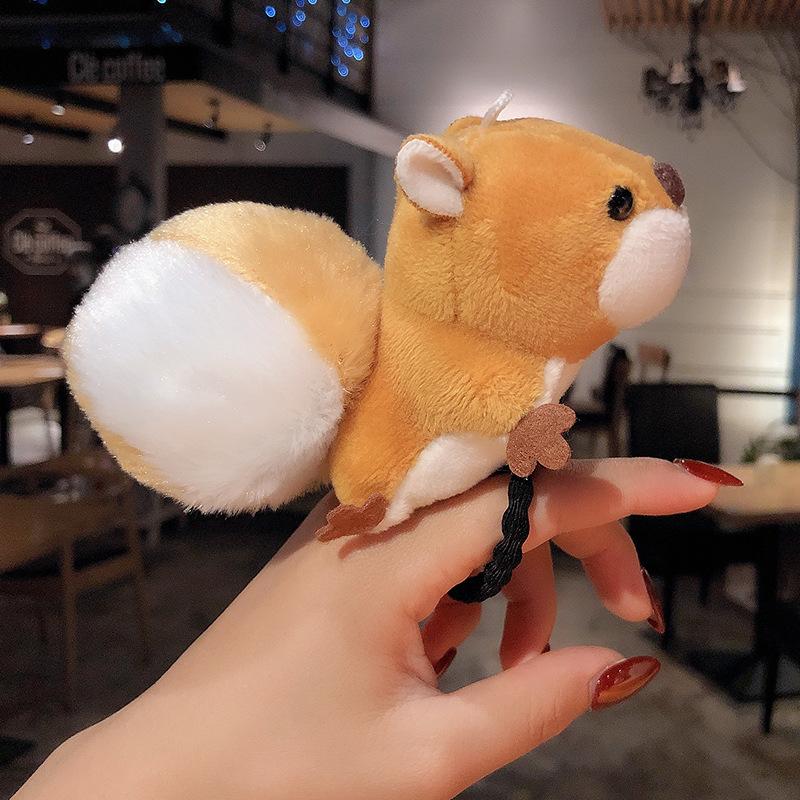 Make up Plush Squirrel Headband Squirrel Hair Hoop For Kids Party Hair Accessory