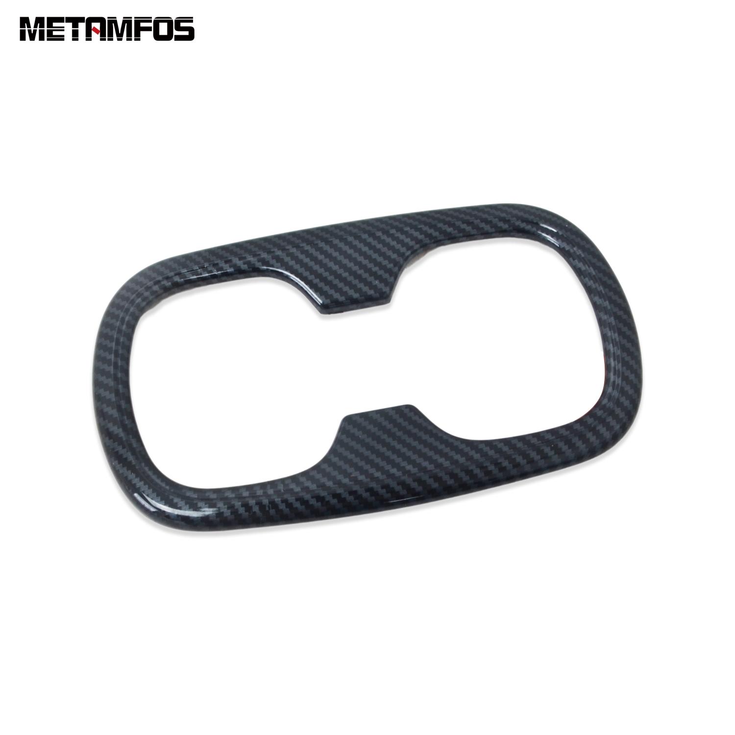 For Toyota Corolla Sedan      2024 Carbon Fiber Rear Seat Water Cup Holder Frame Bezel Interior Accessories ABS Carbon Fiber