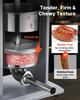 Elektrischer Wurstfüller, 10 kg / 22 lbs Vertikaler Fleischfüller mit stufenloser Geschwindigkeitsregelung, Edelstahl-Wurstfüllmaschine, Fußpedal & 4