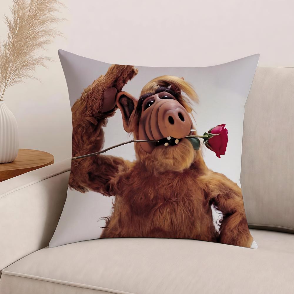 Tv Series Alf Funny Pillow Case Office Cushions Suitable For Sofa Car Bedroom Decorative Cushion Cover