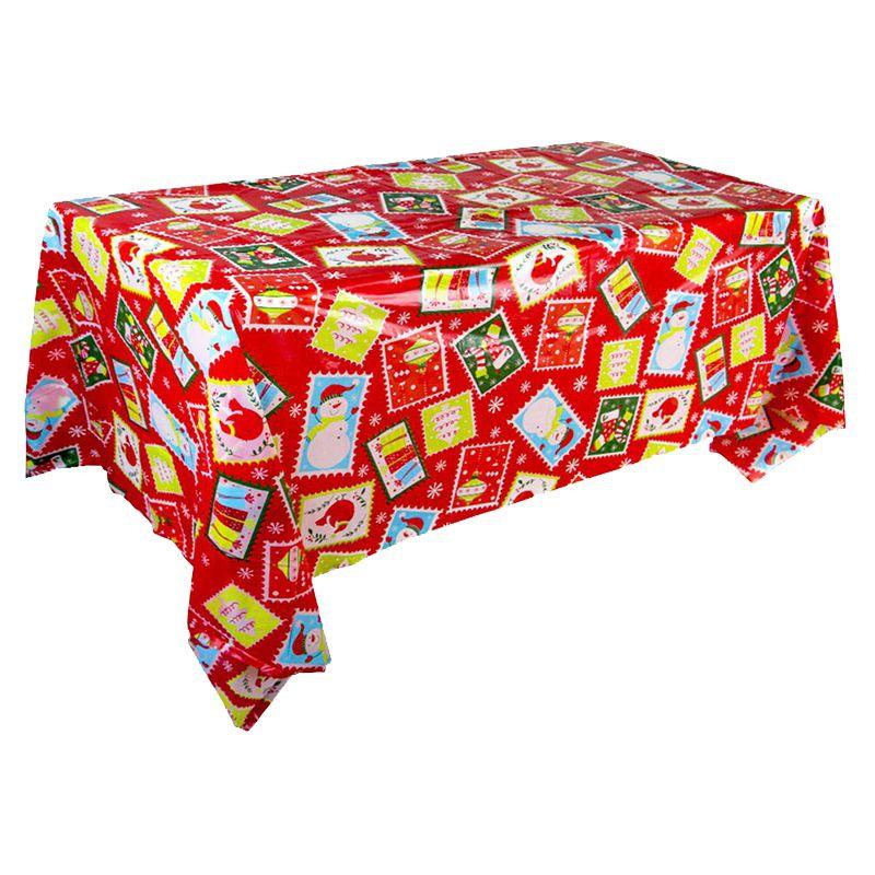 Decorative Plastic Christmas Tablecloth For Home Festivities And Gatherings