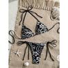 Sexy Solid Color Women Three Piece Bikini Swimsuit For Summer Vacation