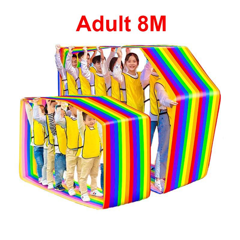 Covoraș de Alergare Distractiv din Pânză Oxford cu Role - Joc de Colaborare Multi-persoane pentru Team Building și Învățare Activitate în Aer Liber pentru Tineri și Adulți